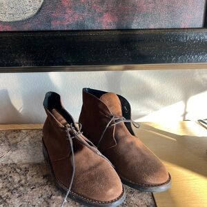Brown Suede Ankle Boots
